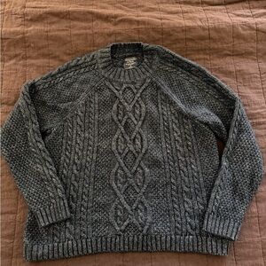 Women’s Abercrombie & Finch Navy Cable Knit Sweater